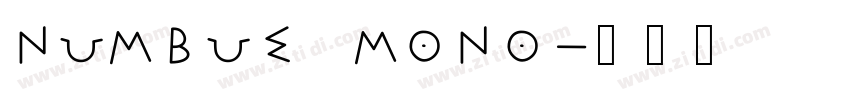 numbus mono字体转换